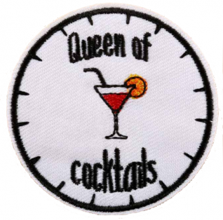 Queen of Cocktails Iron-On Patch