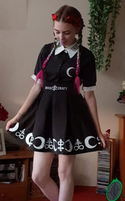 Witchcraft Mini Skirt & Moonchild Chiffon Blouse