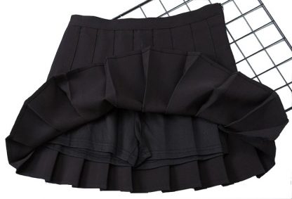 Pleated Micro-Mini Skirt w/Built-In Undies