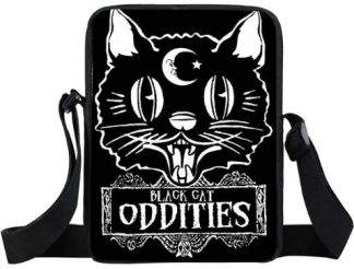 Black Cat Oddities Mini Messenger Bag