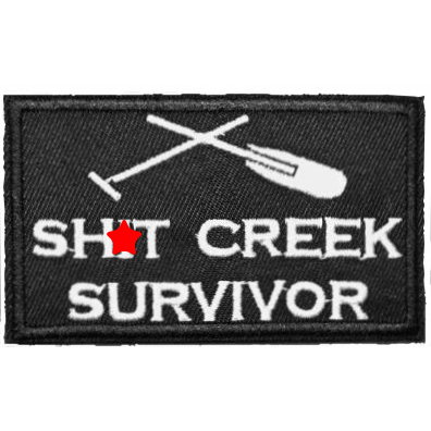 Sh*t Creek Survivor Iron-On Patch