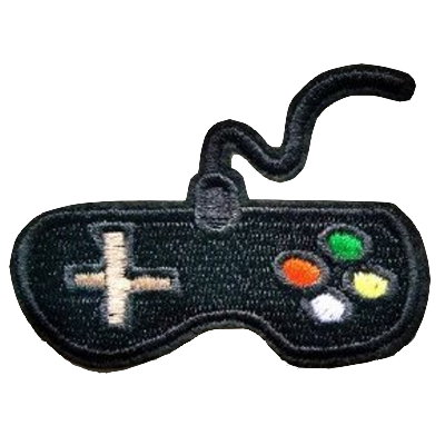 Nintendo Controller Iron-On Patch