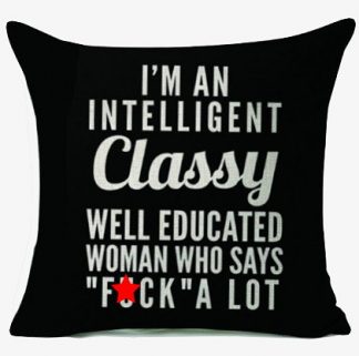 Classy Well Educated Woman Pillow Cover