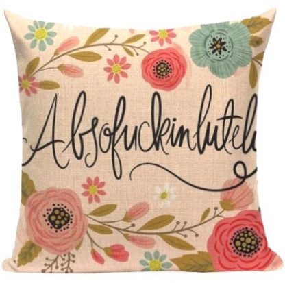 Absof*ckinlutely Pillow Cover