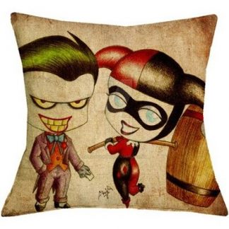 Harley Quinn & The Joker Pillow Cover #1