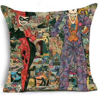 Harley Quinn & The Joker Pillow Cover #2
