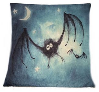 A Little Bat-ty Pillow Cover