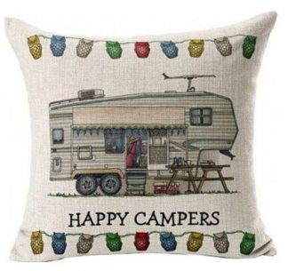 Happy Campers Pillow Cover #2