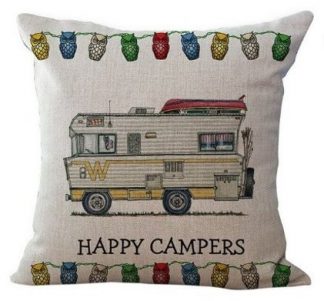 Happy Campers Pillow Cover #4