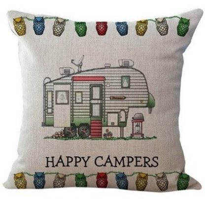 Happy Camper Pillow Cover #1