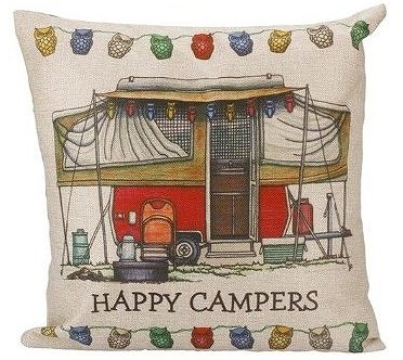 Happy Campers Pillow Cover #17