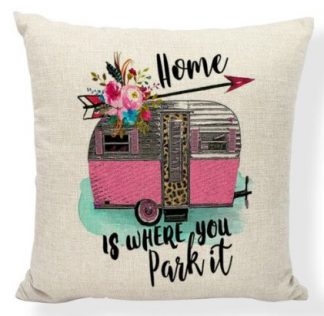 Home Is Where You Park It Pillow Cover #2