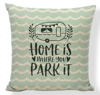 Home Is Where You Park It Pillow Cover #1
