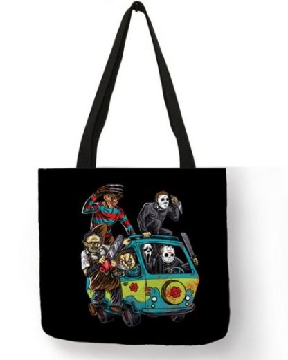 Horror Movie Scooby Gang Tote Bag