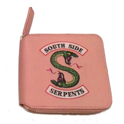 Riverdale South Side Serpents Short Zipped Wallet - Pink
