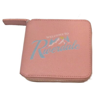 Riverdale Logo Short Zipped Wallet - Pink
