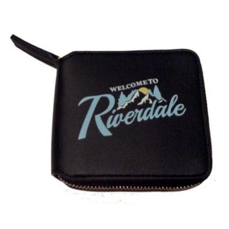 Riverdale Logo Short Zipped Wallet - Black