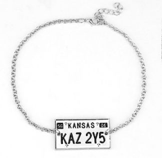 Supernatural Kansas Licence Plate Bracelet