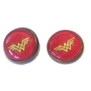 Wonder Woman Stud Earrings - Silver