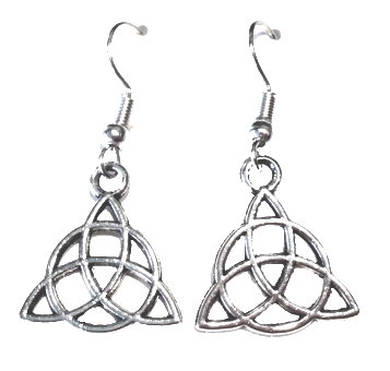 Charmed Triquetra Dangle Earrings - Small