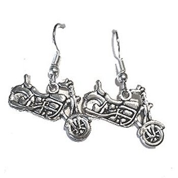 Motorcycle Dangle Earrings