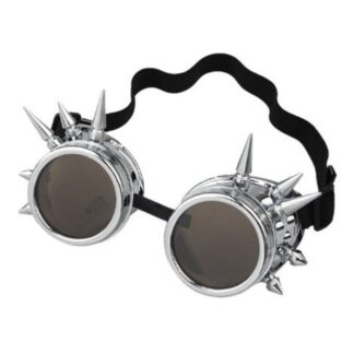 Goggles - Spiked Silver