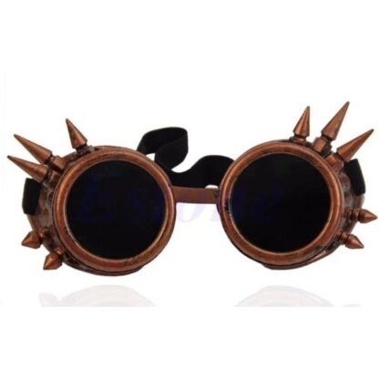 Goggles - Spiked Antique Red Copper