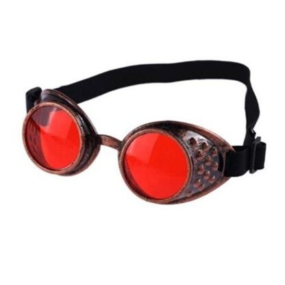 Goggles - Antique Copper with Red Lenses