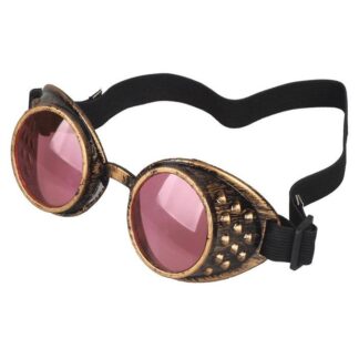 Goggles - Antique Copper with Pale Pink Lenses