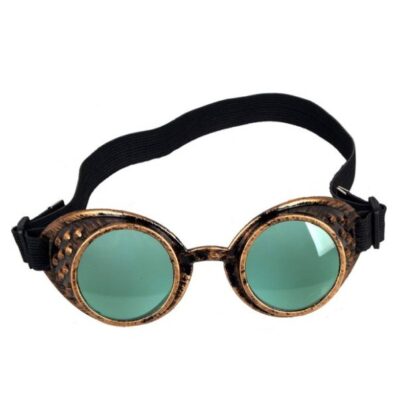 Goggles - Antique Copper with Pale Green Lenses