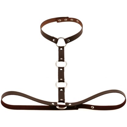 PU Leather Chest Harness - Black