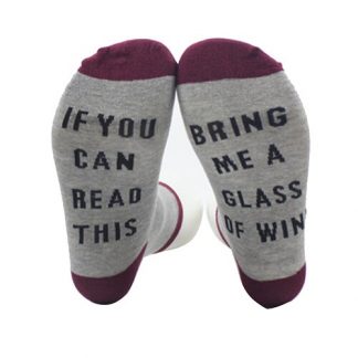 If You Can Read This Bring Me Wine Socks