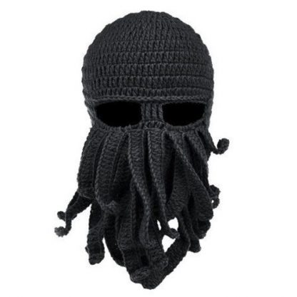 Cthulhu Crochet Ski Mask - Black