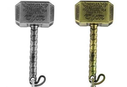 Thor's Hammer Mjölnir Necklace - Antique Silver or Antique Gold