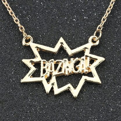 Big Bang Theory Bazinga Necklace - Gold