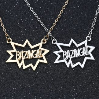 Big Bang Theory Bazinga Necklace - Gold or Silver