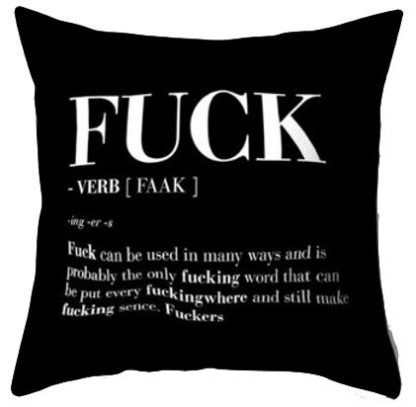 F*ck - Verb Pillow Cover