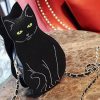 Black Cat Crossbody Purse