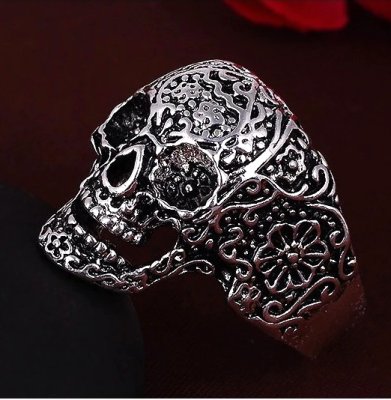 Vintage Style Skull Ring #1