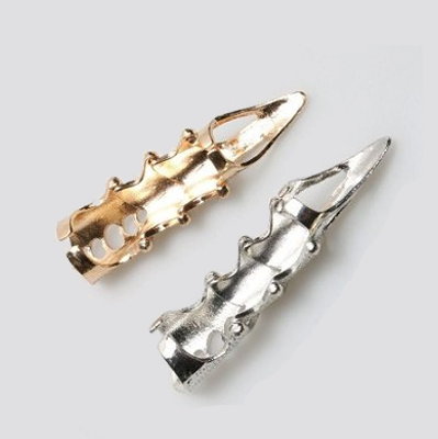 Finger Armor Ring - Antique Gold or Antique Silver