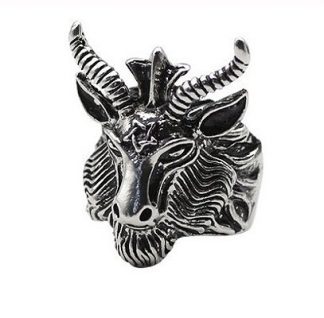 Gothic Style Baphomet Ring