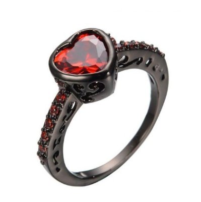 Black Hearted Ring