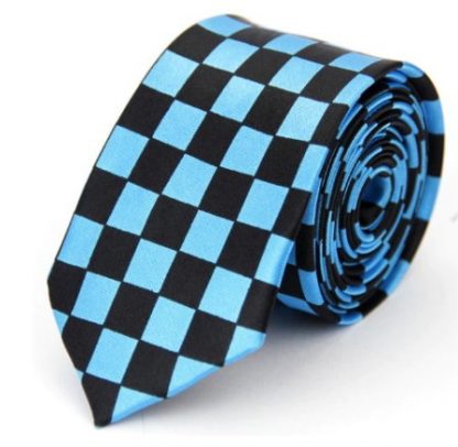 Checkered Turquoise Tie