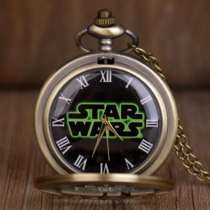 Star Wars Logo Pocket Watch Antique Brass