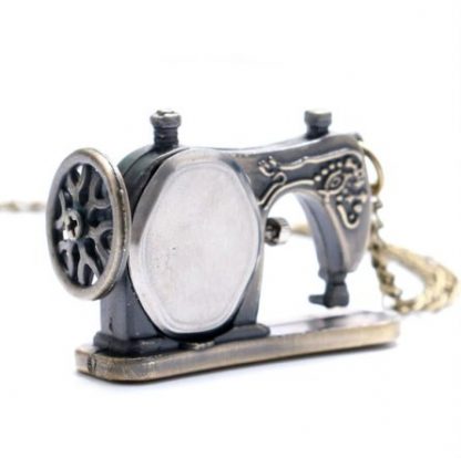 Steampunk Sewing Machine Pendant Watch