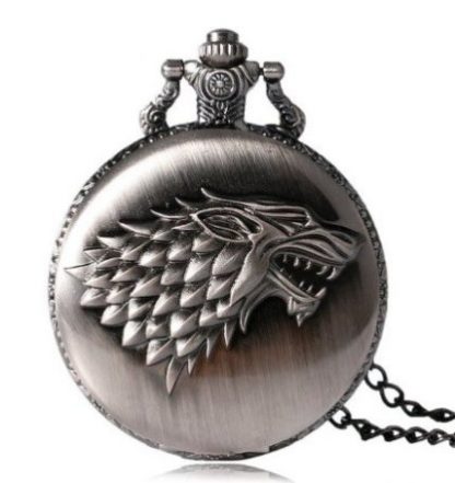 Game of Thrones Stark Family Pocket Watch Antique Silver