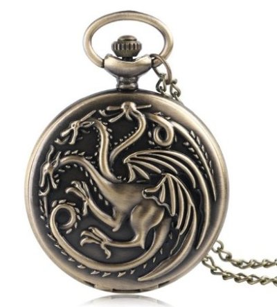 Game of Thrones House Targaryen Pocket Watch