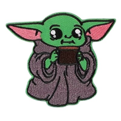 Star Wars The Mandalorian Baby Yoda Iron-On Patch #3