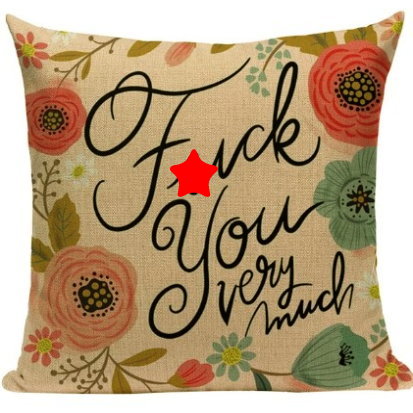 F*ck You Very Much Pillow Cover