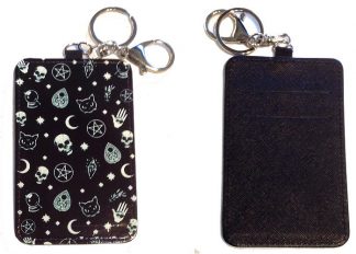 Card Holder Key Chain - Style #3 Witchy Ways